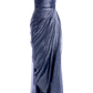 Elegant Strapless Sheath Chiffon Long Party Dress Wedding Guest Dress, DP4642