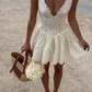 Vintage Cute A-Line Homecoming Dress V-neck Party Dress Short Cocktail Dress, DP6610
