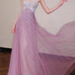 Vintage Sparkling Pink Tulle Sweetheart Prom Gown Beaded Evening Dress DP8082