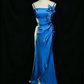 Elegant Vintage 3D Floral Spaghetti Straps Evening Gown Prom Dress DP3145