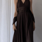 Elegant V Neck A-Line Chiffon Vintage Party Dress, DP2516