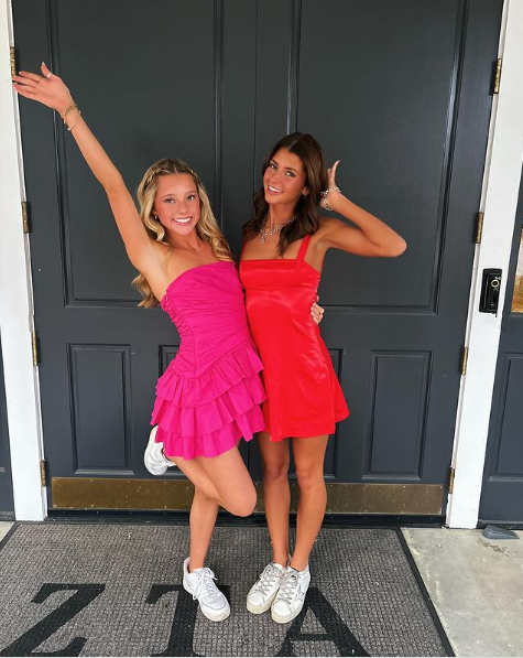 Fuchsia Strapless Ruffles Cute Homecoming Dress, DP2735