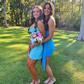 Blue Strapless Short Party Dress Homecoming Dress, DP2742