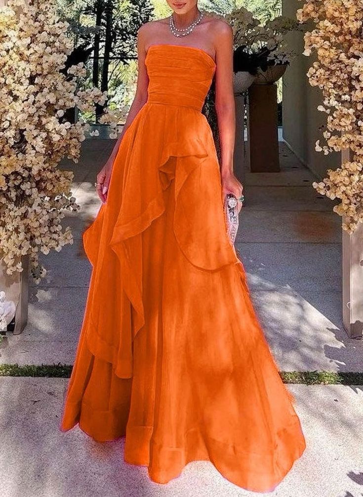 Elegant Strapless Pink Satin Bodice Organza Sweet 16 Quinceanera Ball Gown DP8273