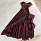 Vintage Sweetheart A-Line Beading Appliques Long Party Dress, DP2856