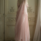 Stunning Pink Straps A-Line Lace Chiffon Long Formal Party Dress, DP3700