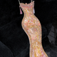 Gorgeous Sparkling Beaded Sequin Exquisite Embroidery Mermaid Design Evening Dress Prom Dresses Outfit DP6180