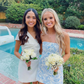 Sweet Blue Strapless Homecoming Dress Short Party Dress, DP2322