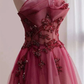 Gradient Strapless A-Line Beading Long Formal Party Dress, DP3642