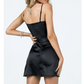 Black Straps Embroidery Homecoming Dress Short Evening Dress, DP2434