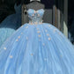 Süßes blaues Sweetheart-Applikation-Bonbon-16-Quinceanera-A-Linie-Abschlussballkleid-Geburtstagskleid-Abendkleid-Ballkleid DP6522