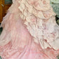 Elegant Pink 3D Flower Sweet 16 Quinceanera A-Line Floor-length Prom Dress Birthday Dress Evening Dress Ball Gown DP6442