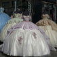 Elegant Shiny Embroidery Sweet 16 Quinceanera A-Line Floor-length Prom Dress Birthday Dress Evening Dress Ball Gown DP6441