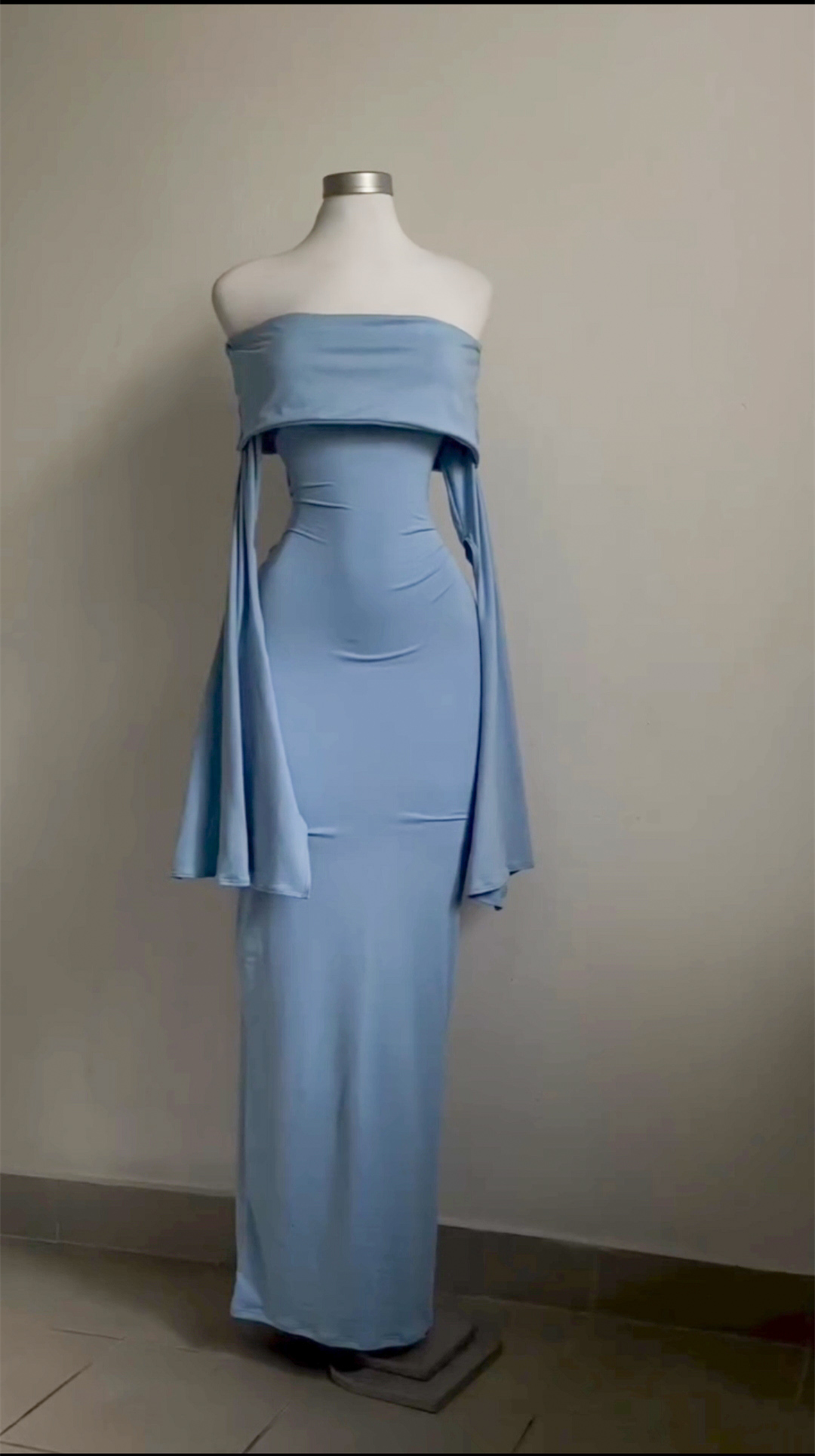 Dusty Blue Off Shoulder Mermaid Long Party Dress For Woman, DP3158 DSProm Dusty Blue Off Shoulder Mermaid Long Party Dress For Woman, DP3158 DSProm