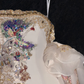 Robe de soirée sirène élégante, beige scintillante, ornée de perles et de paillettes, DP6230