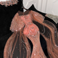 Gorgeous Shiny Orange Beaded Sequined Design Mermaid Prom Dress Evening Dress DP6226