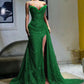 Glamorous Lavender Beaded Evening Dress with Trailing Train & Ruched Bodice DP8028