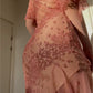 Vintage Rosa Chiffon Pailletten Ballkleid Etuikleid Off-the-Shoulder Abendkleid Langes Abendkleid DP6667