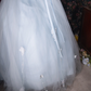 Romantic Light Blue Tulle Off-Shoulder Lace Butterfly Sweet 16 Quinceanera Ball Gown DP7405