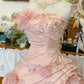 Elegant Pink 3D Flower Sweet 16 Quinceanera A-Line Floor-length Prom Dress Birthday Dress Evening Dress Ball Gown DP6442