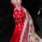Wunderschönes funkelndes rotes Perlen-Pailletten-Stickmuster, elegantes Meerjungfrau-Abschlussballkleid, Abendkleid DP6233