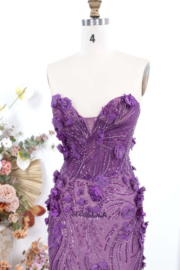 Enchanting Blush Pink Lace Mermaid Evening Gown with Plunge Neckline DP8018
