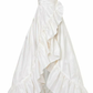 White Strapless A-Line Ruffles Long Party Dress Birthday Ball Gown DP3831