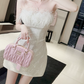 Elegant Sequin Strapless Feather Trim A-Line Homecoming Dress DP8809