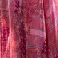 Retro Pink V-neck Floral Elegant Chiffon Evening Dress Prom Dresses DP6146