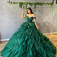 ball gown green Prom Dress, A Line Formal Evening Gowns,DS4221