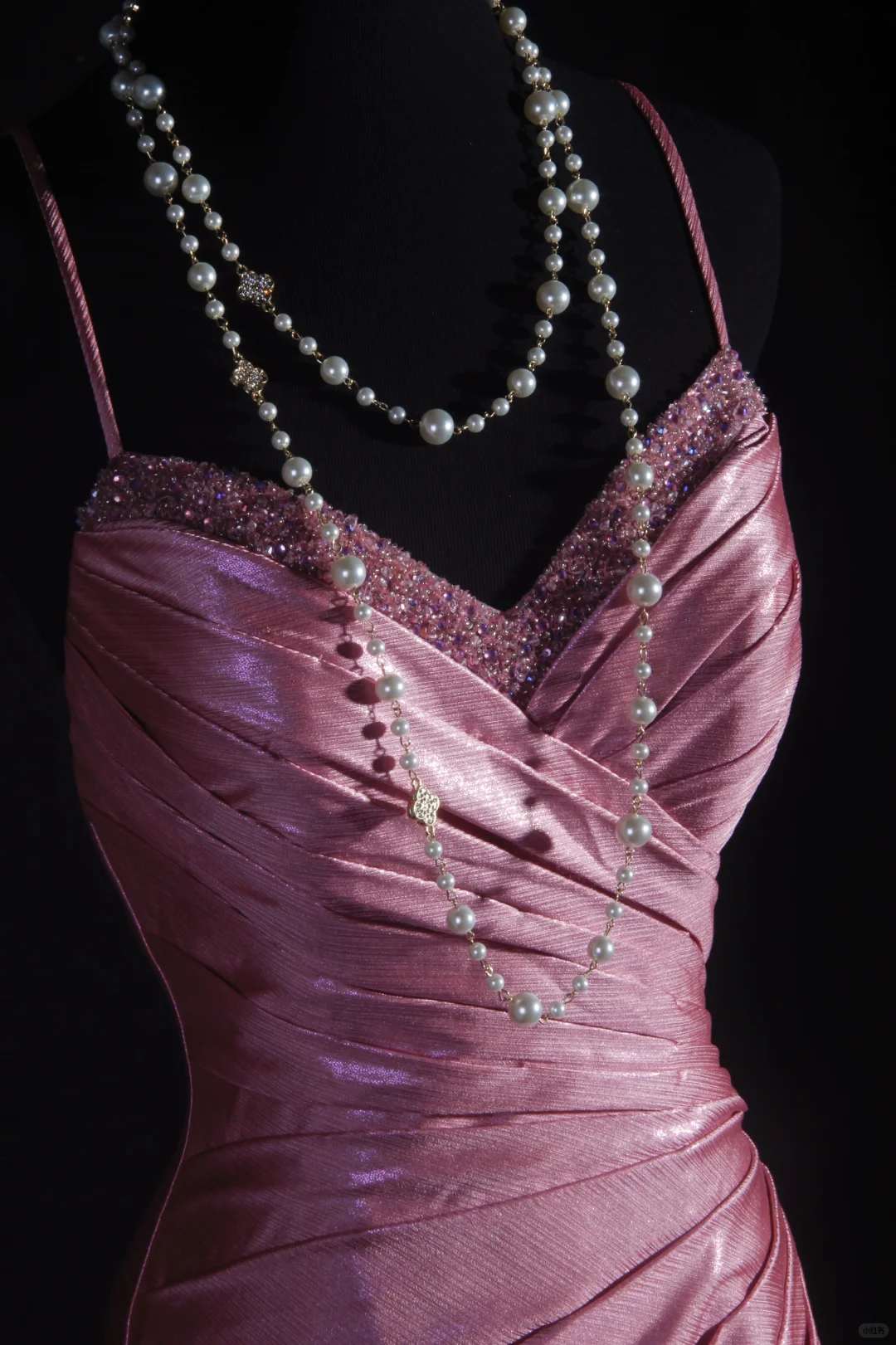 Elegant Dusty Rose Satin Mermaid Spaghetti Straps Sweetheart Evening Gown DP7385