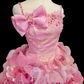 Glamorous Pink Ombre Tulle 3D Floral Applique Bow Fairycore Inspired Sweet 16 Quinceanera Ball Gown DP7272