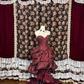 Gorgeous Burgundy Sweetheart Rose Applique Strapless Floor-length/Short Prom Dress Birthday Dress Evening Dress DP6422