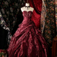 Glamorous Dark Purple Satin Ruffled Sweetheart Beaded Sweet 16 Quinceanera Ball Gown DP7306