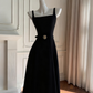 Vintage A-Line Prom Dress Sash Evening Gown Simple Party Dress Tea Length Formal Dress DP6960