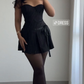 Black Sweetheart Strapless A-Line Short Party Dress, DP3089