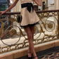 Chic Strapless Short Party Dress Homecoming Dess with Bow, DP2747