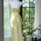 Shiny Light Green Sequined Spaghetti Strap Design Chiffon Prom Dress Evening Dress DP6239