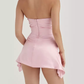 Pink Strapless Short Party Dress Cute Homecoming Dress, DP2781