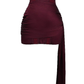 Wine Red Strapless Satin Short Evening Party Dress Cocktail Dress, DP3426