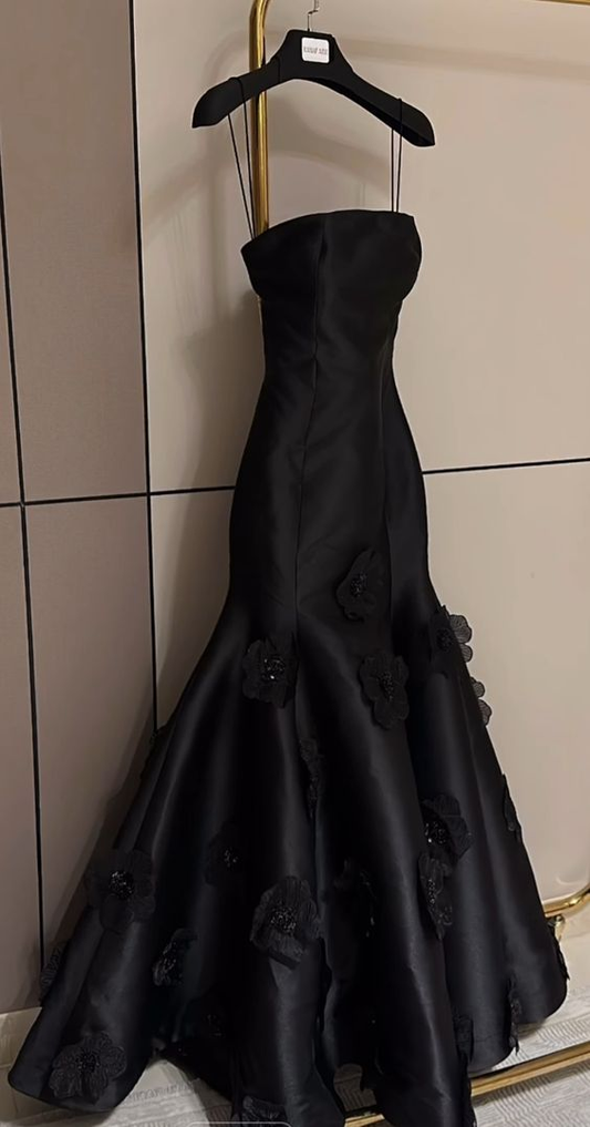 Gorgeous Black Strapless Mermaid Formal Evening Dress, DP2816