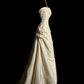 Elegant Ivory Strapsless A-Line Vintage Long Party Dress Formal Prom Dress, DP5407