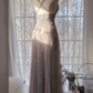 Vintage Light Purple Applique Design Romantic Chiffon Evening Dress Prom Dress DP6020