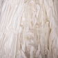 Vintage Ivory Strapless Tiered Lace Spaghetti Strap Wedding Dress DP8347