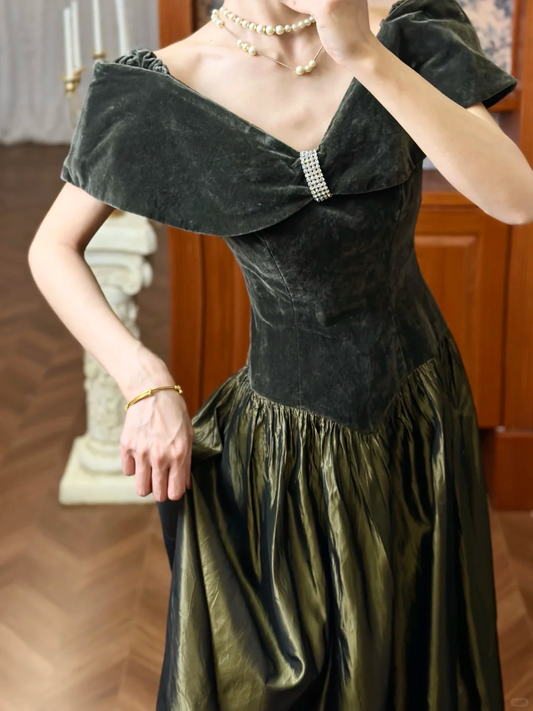 Robe de bal de quinceañera vert émeraude, épaules dénudées, modèle DP7951