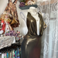 Glamorous Satin Halter Deep V-Neck Mermaid Prom Dress DP8325