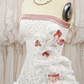Vintage 3D Flowers Applique Strapless Design A-Line Short Homecoming Dress Party Dress DP6218