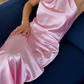 Elegant Yellow Halter-neck Backless Long Prom Dress  Evening Dress Wedding Guest Dress,DP1502