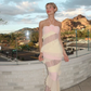 Lovely Halter Lace Mermaid Long Party Dress Birthday Dress, DP2831