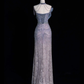 Elegant Strapless Mermaid Beading Long Evening Party Dress Birthday Outfits, DP5362
